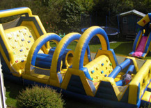 Red and Blue Obstacle Course Hire in Cork