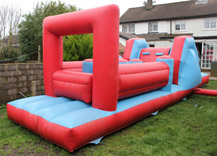 Red and Blue Obstacle Course Hire in Cork